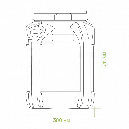 Пластиковая бочка Quadro 57л